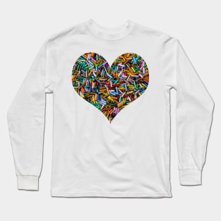 A Rainbow of Bugle Beads Long Sleeve T-Shirt